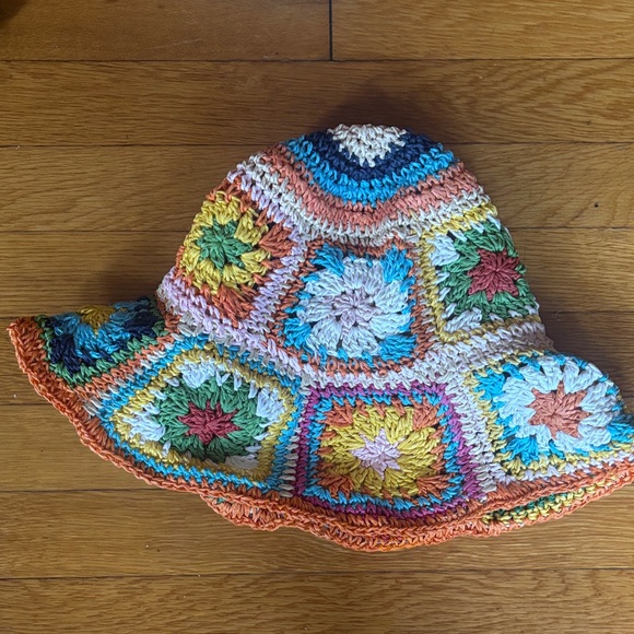 Colorful Crochet Bucket Hat - Picture 1 of 2